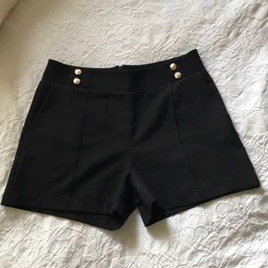 Black sailor shorts